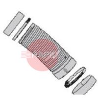 0000101980 Semi Rigid Hose Ø 75mm (White) Including Collar (2) and Hose Clamp (2)