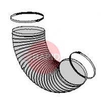 0000101997 Plymovent Hose L=500mm /Ø 100mm (White) Including 2 Tie-Wraps