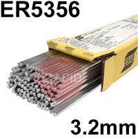 181532R120 ESAB OK Tigrod 5356 Aluminium TIG Wire, 3.2mm Diameter x 1000mm Cut Lengths - AWS A5.10 R5356, 2.5Kg Pack