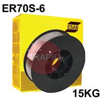 1A50086900 ESAB OK AristoRod 12.50 0.8mm MIG Wire, 15Kg Carton, ER70S-6