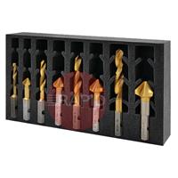 306025-SET1 HMT Versadrive Combo InsertFoam 8 Piece Set (M6 - M12 DrillTaps + Countersinks)