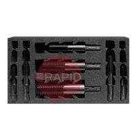 309210-SET HMT VersaDrive Thread Chaser InsertFoam 7 Piece Set (M6 - M24)