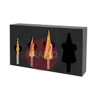 505030-SET1 HMT VersaDrive Step Drill Bit InsertFoam 3 Piece Set (1/2, 7/8, 1-3/8