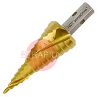 505040-0320 HMT VersaDrive Impact Electrical Sizing Step Drill, 4-32mm