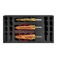 506040-SET1 HMT VersaDrive TurboTip Impacta Step Cutter Insert Foam 3 Piece Set (8 - 26mm)