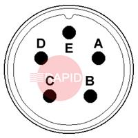 AMP05MPP 5 Way Amphenol Panel Plug (16S-8)