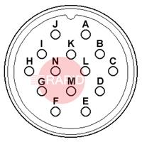 AMP14PS 14 Way Amphenol Panel Socket (20-27)
