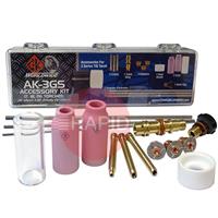 CK-AK3GS CK TIG Torch Complete Gas Saver Kit CK210, TL210, FL250, CK300, TL300, CK18, TL18, CK26, TL26 & Kemppi 220, 250W (See Chart For Contents)