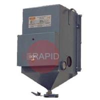 GOV-100-FH Gullco Flux Holding Hopper. 115 Volt, 100-400°F (38-205°C) Temperature, 400 Watts, Complete with Thermostat & Thermometer. 44Kg Capacity