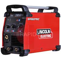 K14098-1 Lincoln Speedtec 180C Power Source with 5m Earth Cable & Gas Hose, 230v CE