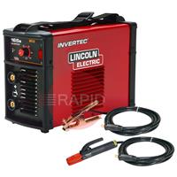 K14171-1P Lincoln Invertec 165S DC Stick & TIG Scratch Arc Welder Ready to Weld Package - 230v, 1ph