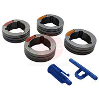 KP14150-U1012A Lincoln Drive Roll Kit U-Groove 1.0-1.2mm - Red/Orange