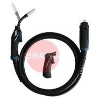 MA4230-030 Trafimet ERGOPLUS 15R Rotatable 45° Neck Air Cooled MIG Torch w/ Euro Connection, 180A CO2, 150A Mixed Gas - 3m