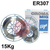 P98242008 Elga Cromamig 307 Si, Stainless MIG Wire, 15Kg Reel, ER307