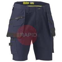 PUKSHC1336_BPCTR72 Shorts Flex & Move™ Stretch Canvas Cargo Holster Tool Pockets, Navy