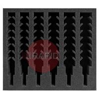 SETFM-LS-06 HMT VersaDrive STAKIT Large 6 Space InsertFoam for Reamers, HD DrillTaps, Extra Long HoleCutters, Long Series ImpactaTaps (up to M12), CarbideMax 80 & 110