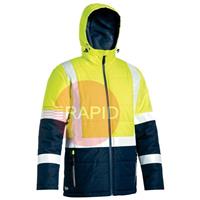 UKJ6929HT_TT04 Two Tone Hi-Vis Puffer Jacket, 166gsm