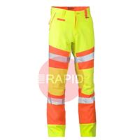 UKP6411T_TT22 Pants Double Hi-Vis Biomotion, 245gsm