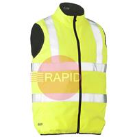 UKV0330HT_BVEO Reversible Hi-Vis Shower Proof Puffer Vest 300D