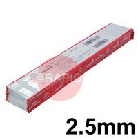 W000287408 Oerlikon Spezial Low Hydrogen Electrodes 2.5mm Diameter x 350mm Long. 2.0kg Vacpac (100 Rods). E7016-H8