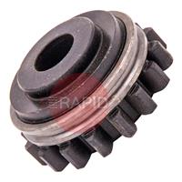 W001055 Kemppi Dura Torque 400 Drive Feed Roll. 2.4mm V Groove. Black