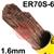 126416R150  ESAB OK Tigrod 12.64 1.6mm Steel TIG Wire, 5Kg Pack - AWS A5.18 ER70S-6