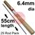 43-049-002                                          Arcair SLICE 6.4mm Diameter x 55cm Long, Uncoated Electrodes (1/4