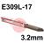 20535R  Lincoln Limarosta 309S 3.2mm x 350mm Stainless Electrodes 4.3kg Pack (120pcs). E309L-17