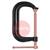 MILLERENGWELDERS  Bessey CDF406C G Clamp Forged Copper Spindle - 150mm Capacity, 100mm Throat Depth