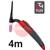 CK-EDS9F04  CK Diamond EDS 17FX Flex Head Air Cooled Tig Torch, 4m