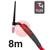 CK-EDS9F04  CK Diamond EDS 18FX Flex Head Water Cooled Tig Torch, 8m