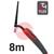 CK-EDS26R08  CK Diamond EDS 230FX Flex Head Water Cooled Tig Torch, 8m