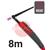 CK-EDS26R04  CK Diamond EDS 230RG Rigid Head Water Cooled Tig Torch, 8m