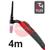 CK-EDS9F08  CK Diamond EDS 26FX Flex Head Air Cooled Tig Torch, 4m