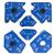 RTPMAGWELDSET  Bessey Right Lines 6 Piece Welding Magnet Set