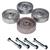 609012  4 Roller Steel Wheel Kit