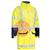 UKJ6935HT_TT05  Rain Coat Stretch Pu Two Tone Hi-Vis Waterproof