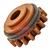 W001049  Kemppi Drive Roll . 1.4mm V Groove. Brown