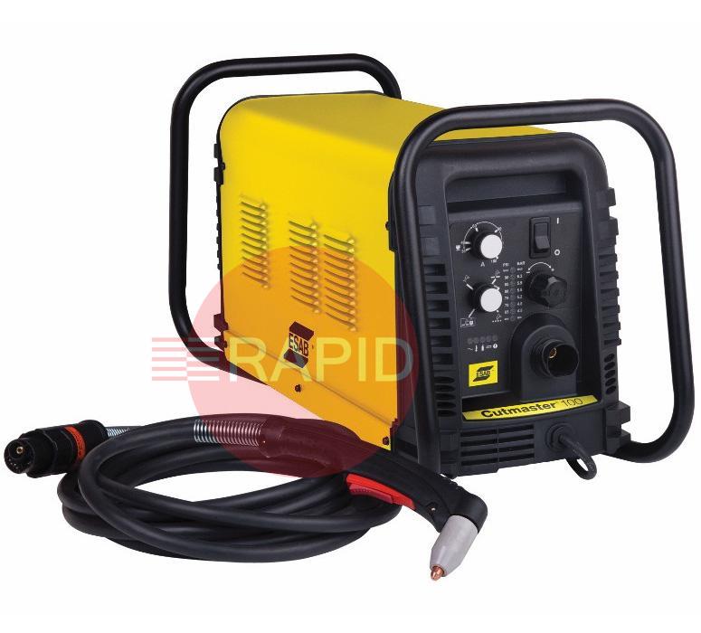 0559117304  ESAB Cutmaster 100 Plasma Cutter with 6m SL100 Hand Torch, 35mm Cut, 400v 3ph CE