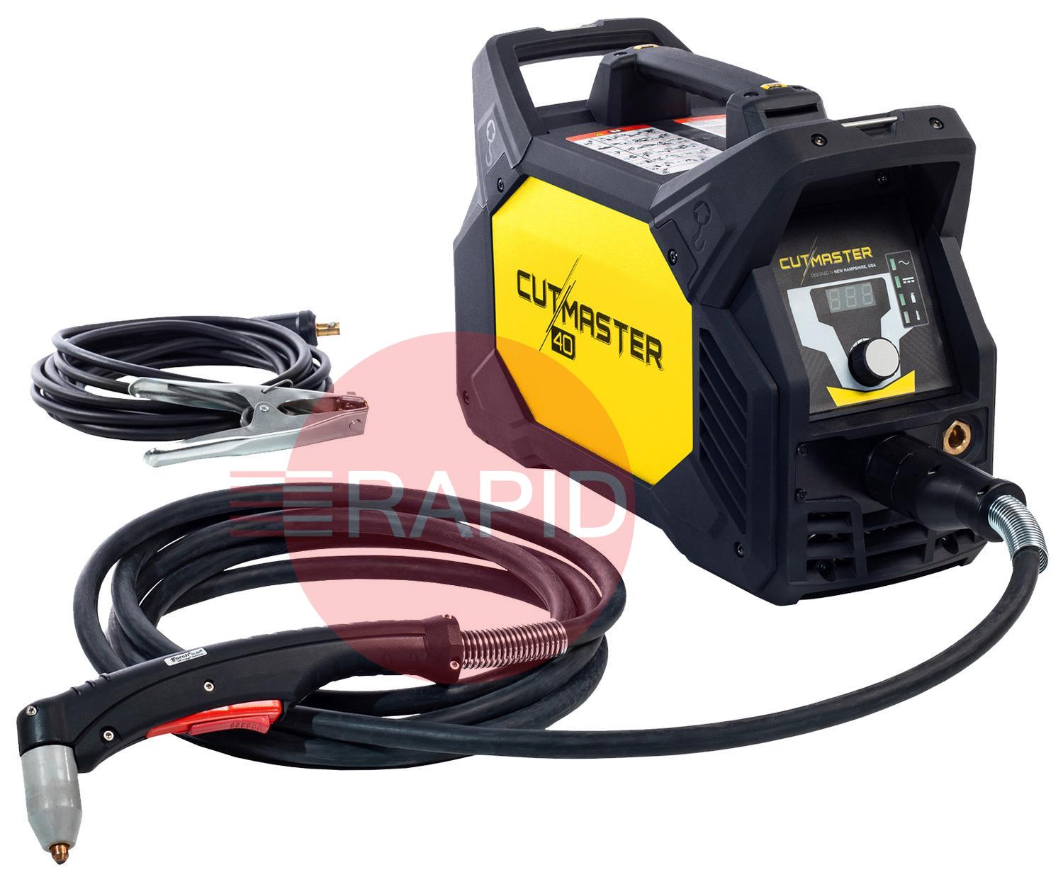 0559140004  ESAB Cutmaster 40 Plasma Cutter with 5m SL60 Torch & Earth Cable, 16mm Cut. Dual Voltage 110v & 240v CE