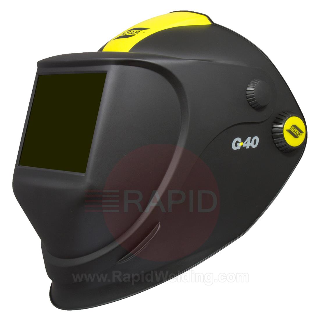 0700000437  ESAB G40 Flip-up Weld & Grind Helmet with 110 x 90mm Shade #10 Passive Lens