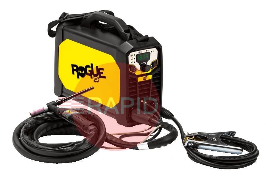 0700500080  ESAB Rogue ET 180i CE Ready To Weld Package with 4m TIG Torch - 230v, 1ph