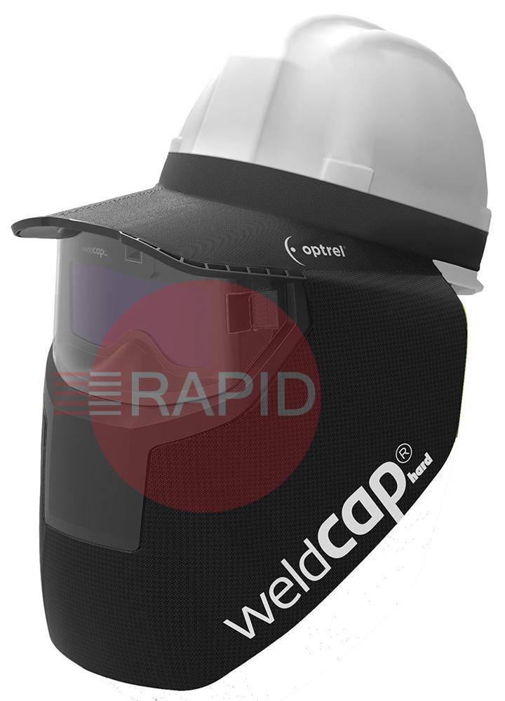 1008.002  Optrel Weldcap Hard Auto Darkening Welding Helmet for use with Hard Hat, Shade 9 - 12