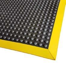 10100-09023014-BKYL  Ergo-Tred Anti-Fatigue Mat, Yellow Ramped Edges – 900 x 2300mm