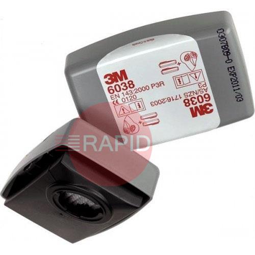 3M P3 Particulate Filters for 6000 Series Case of 80 Filters Welding Supplies from Rapid Welding
