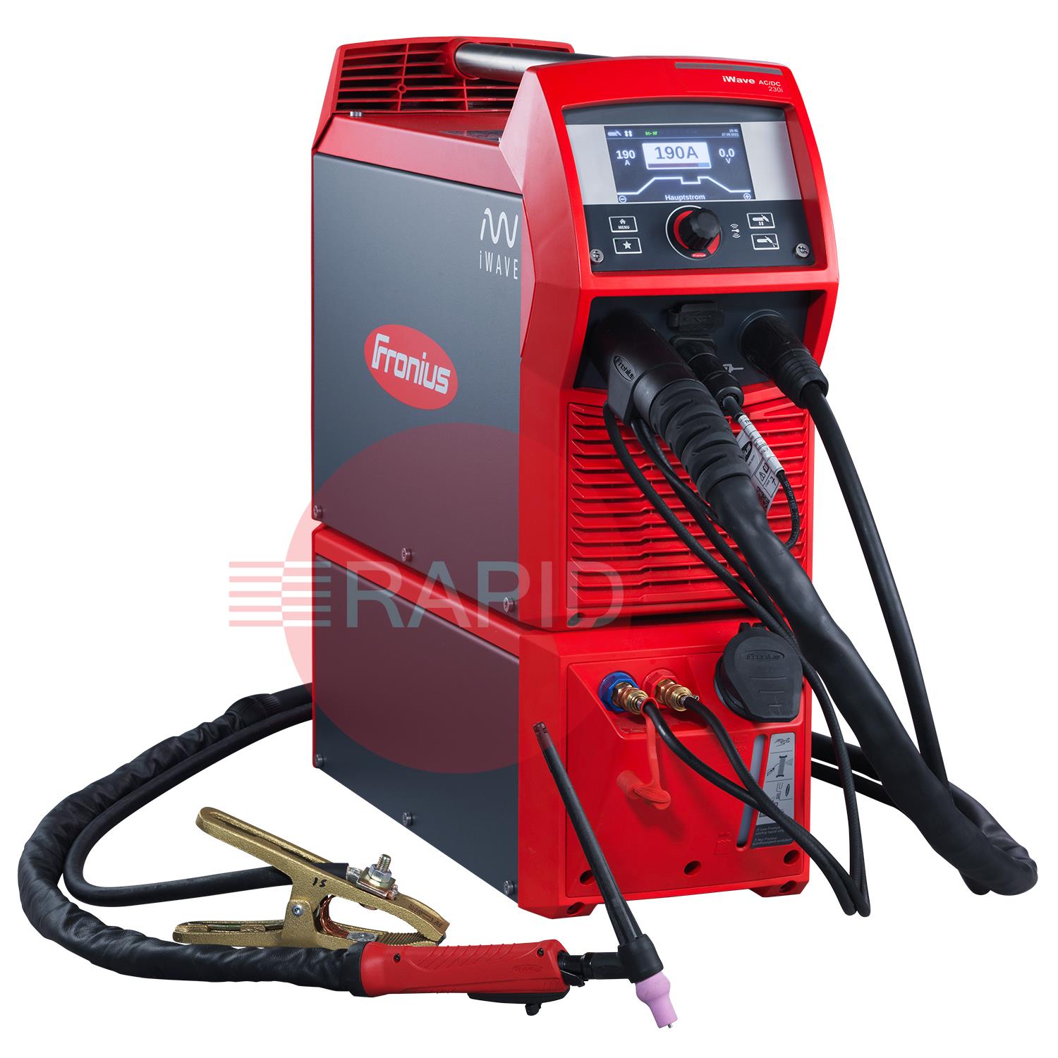 4,075,219,638PKGW  Fronius - iWave 230i MV AC/DC Watercooled TIG Welder Package, 110 & 230v Multi Voltage, THP 300i Torch & Earth