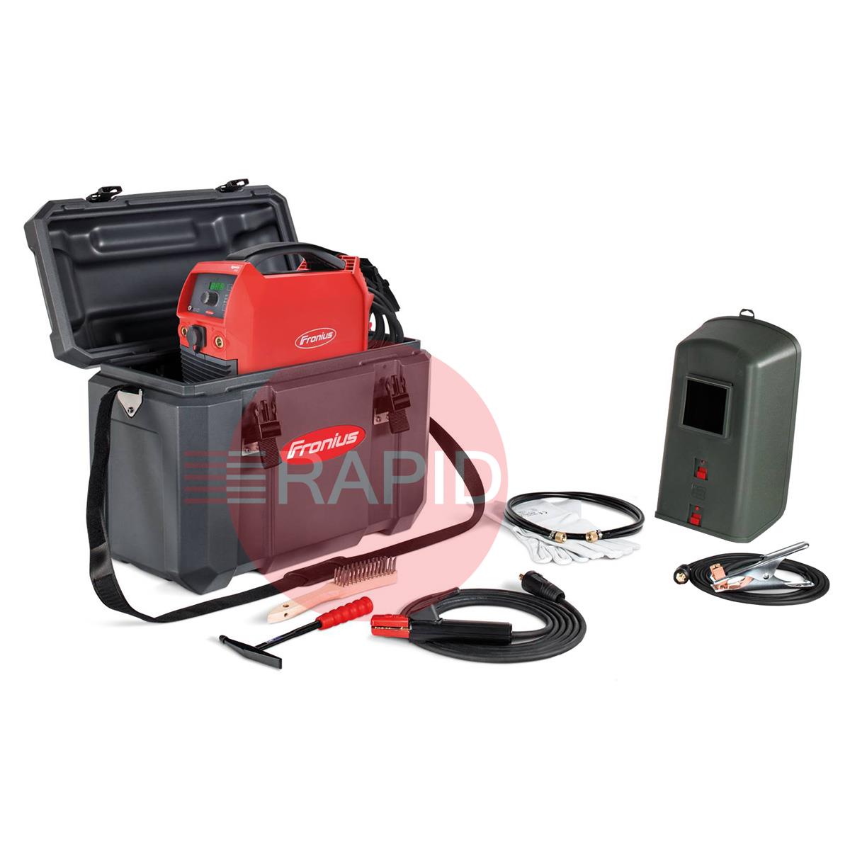 4,075,245,850  Fronius - Ignis 150 Set EFMMA Arc Welder With MMA Leads & Site Carry Case, 230v 1 Phase