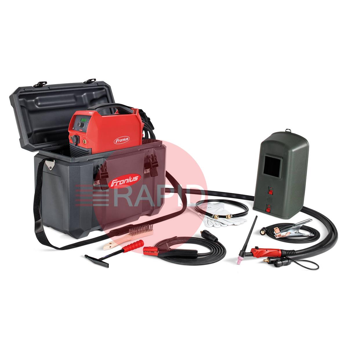 4,075,246,850  Fronius - Ignis 150 Set EFMMA Arc Welder With TIG Torch, MMA Leads & Site Carry Case, 230v 1 Phase