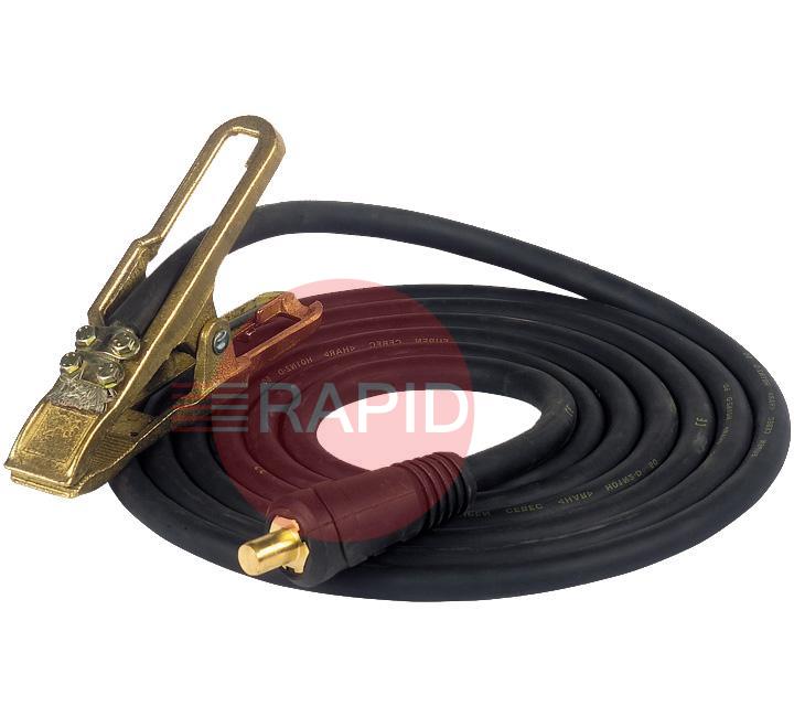 43,0004,0161  Fronius - Ground Cable 50mm² 4m 400A 60% Plug 50mm² Earth Clamp