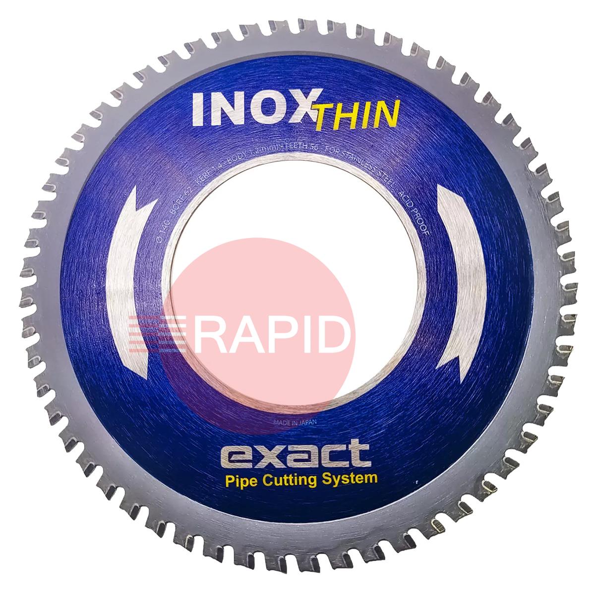 7010512  Exact INOX 140 Thin Cutting Blade For Materials: Stainless & Acid Resistant Steel (INOX) Thin Wall